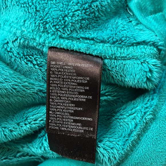 North Face turquoise fleece zip up - Picture 8 of 10